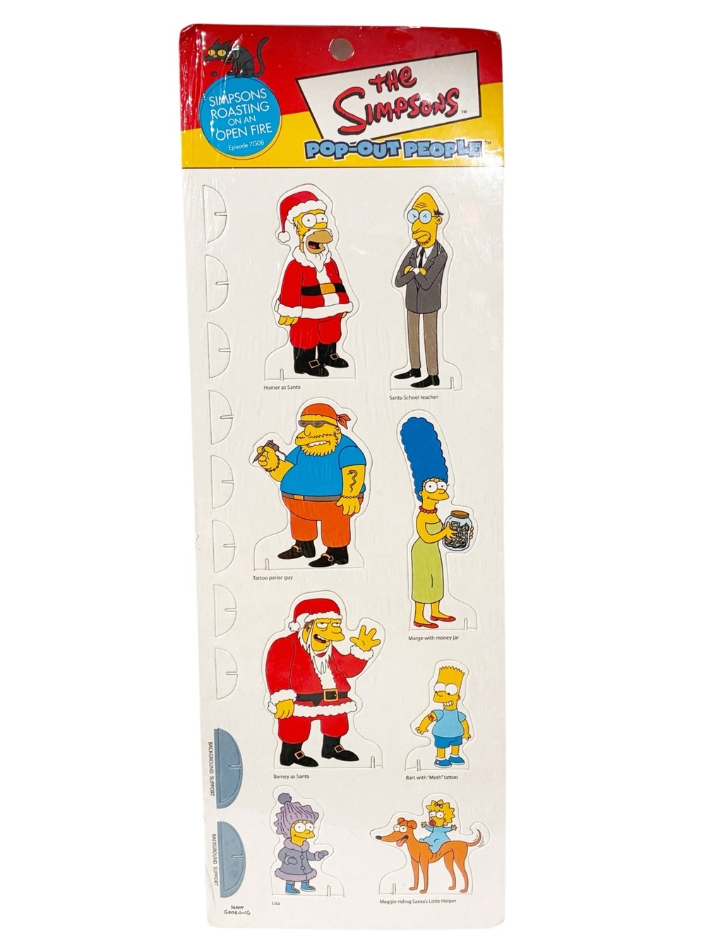 THE SIMPSONS POP OUT PEOPLE ROASTING ON AN OPEN FIRE EPISODE 7G08 NEW Vintage
